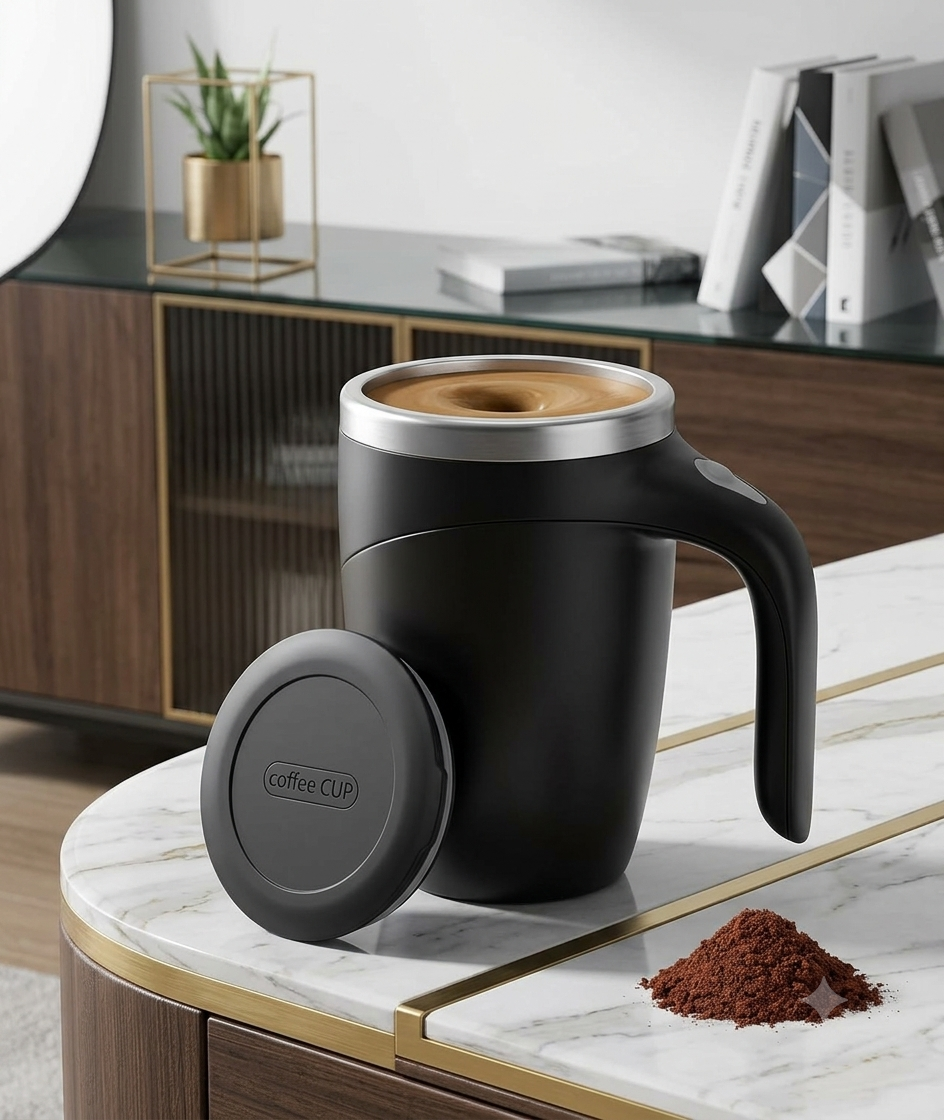Taza Mezcladora Inteligente con Sistema de Agitación Magnética