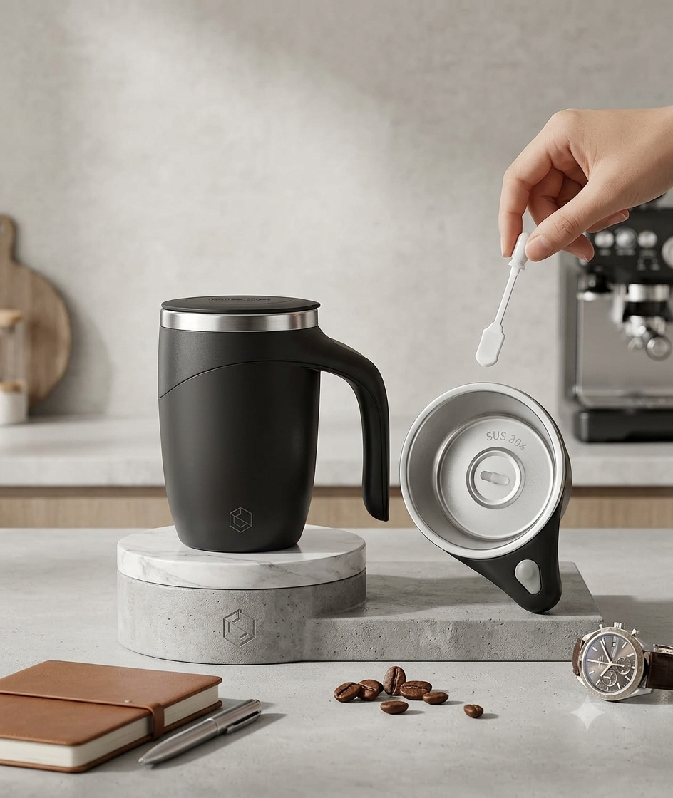 Taza Mezcladora Inteligente con Sistema de Agitación Magnética