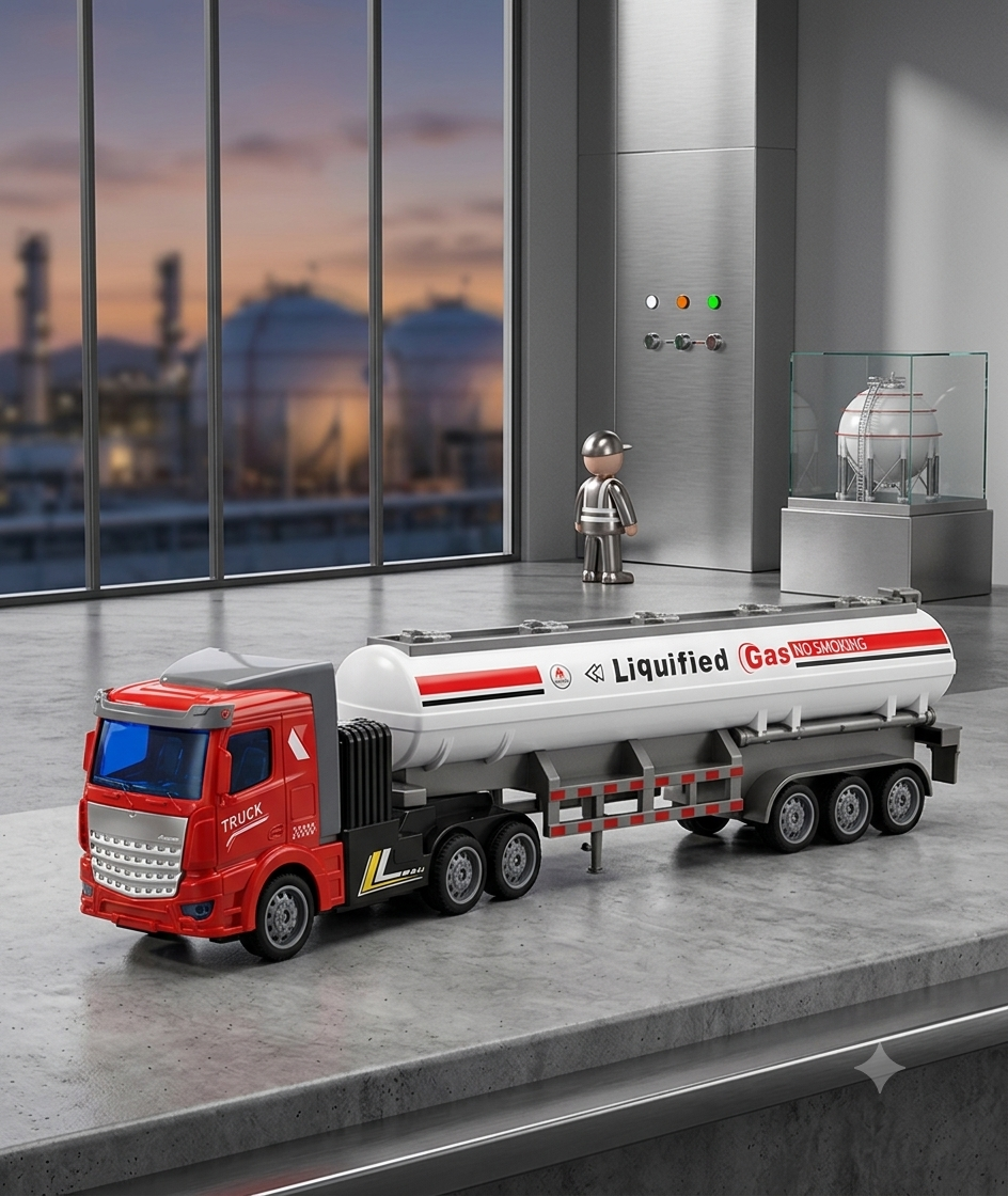 Camión Cisterna a Control Remoto a Escala 1:48 con Batería Recargable