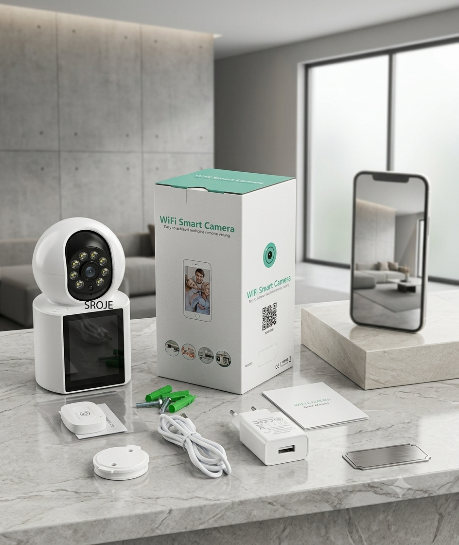 Cámara de Seguridad WiFi Inteligente con Monitoreo Móvil en Tiempo Real