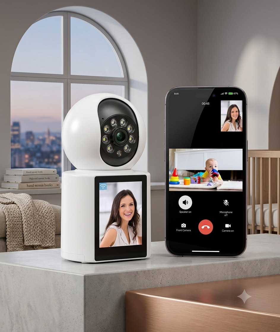 Cámara de Seguridad WiFi Inteligente con Monitoreo Móvil en Tiempo Real
