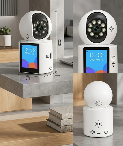 Cámara de Seguridad WiFi Inteligente con Monitoreo Móvil en Tiempo Real