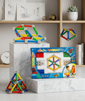 Set Magnético de 84 Piezas con Barras de Colores y Esferas de Acero