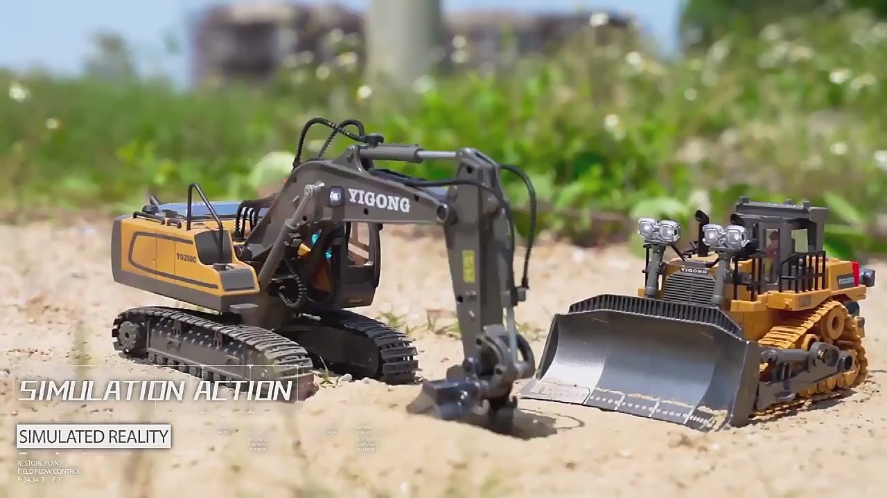 Volquete de Construcción a Control Remoto a Escala 1:20 con Tolva Móvil